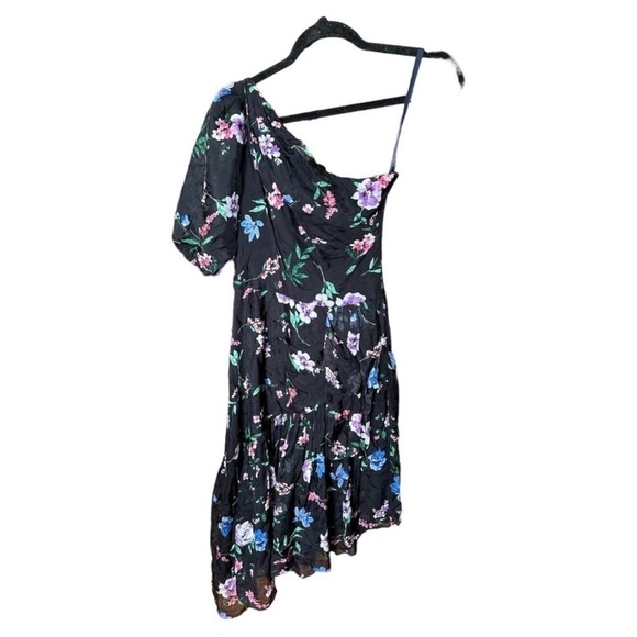 Shoshanna Gia One Shoulder Dress Black - Picture 4 of 8